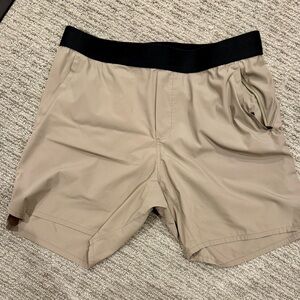Men's Tan Athletic Shorts